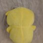 Yellow Teddy Bear Plush w/ Sun Rays Tummy Symbol 7" Tall Cute Stuffed Animal