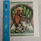 Purina Pets for People Blank Note Card Dog & Cat w/ Teddy Bear