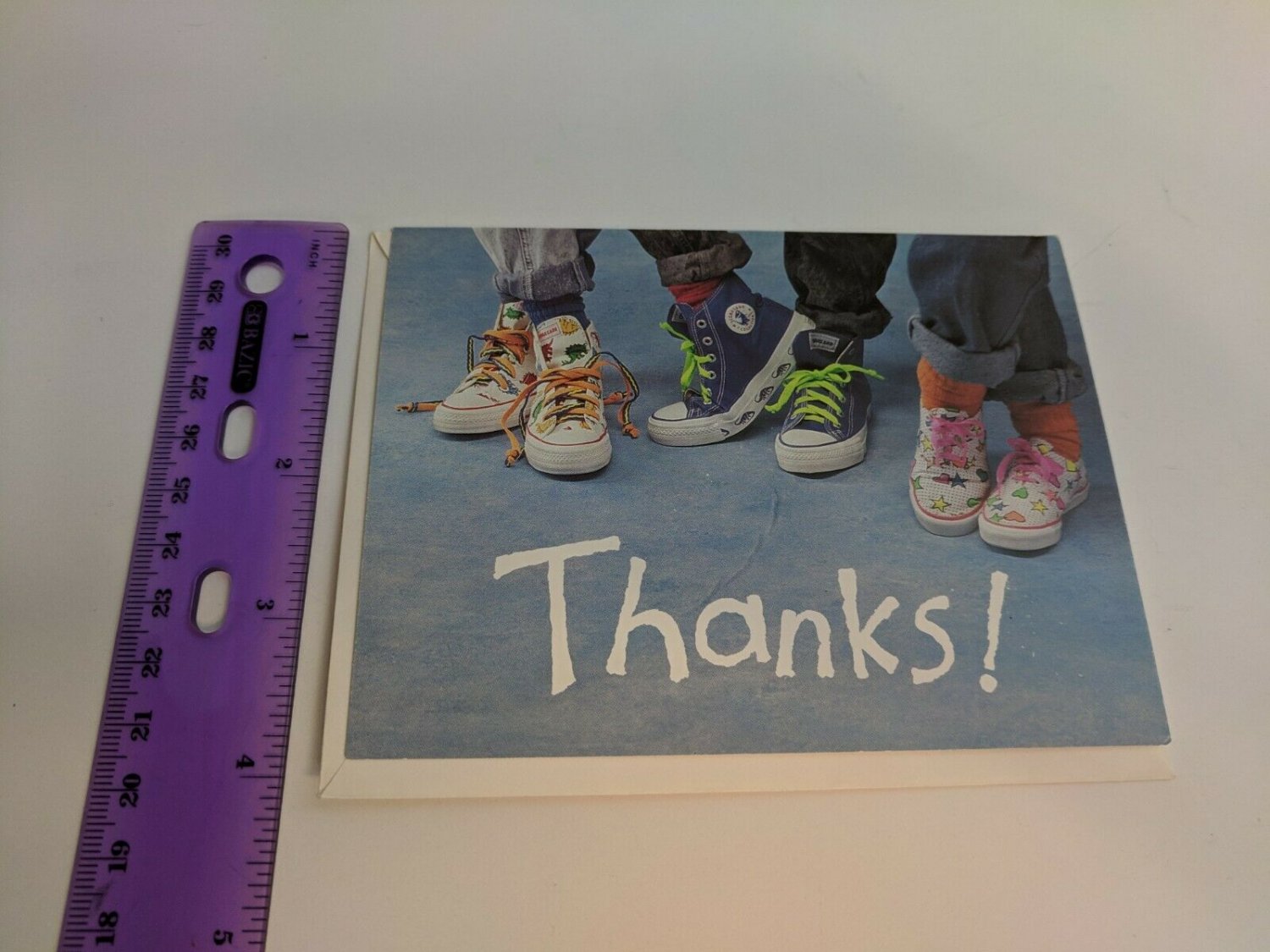 Current Inc Blank Thanks from Teacher Greeting Card School Matters Kids Shoes