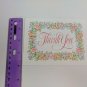 Current Inc Floral Border Thank You Blank Greeting Card Love & Friendship Series