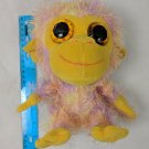Aurora Chattering Chimp Monkey Shaggy Tie-Dye Plush Stuffed Animal Big Eyes 7"