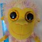 Aurora Chattering Chimp Monkey Shaggy Tie-Dye Plush Stuffed Animal Big Eyes 7"