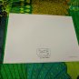 Famous Artists Studios Card Unused VTG White Wicker Chairs & Table Get Well