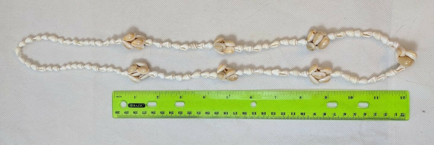 Real Seashell Shell Necklace Sea Snail Monetaria Moneta Money Cowry Coffee Bean
