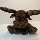 Wishpets Chocolate Moose Brown Plush Stuffed Animal 10" Tall