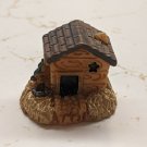 Resin Fairy Garden Miniature Teeny Tiny House Style #1 2cm Base, 1.5cm Tall