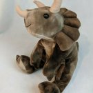 Toys R Us Animal Alley Triceratops Dinosaur Plush Stuffed Animal 12" Tall