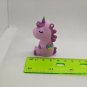 Pegasus Unicorn Pony Rubbery Plastic 2" Mini Figurine, Pendant Charm Purple