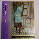 Vintage Used Postcard Afraid of Mice Not Rats Girl Standing on Chair