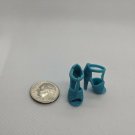12" Curve Foot Fashion Doll Blue High Heel Open Toe Sandal Shoe Pair