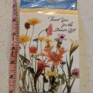Hallmark Shower Thank You Card 8 Pack Sealed Wildflowers
