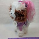 Spin Master Tini Puppini Fashion Tutu Puppy Dog 2008 Plush Toy w/ Purple Dress