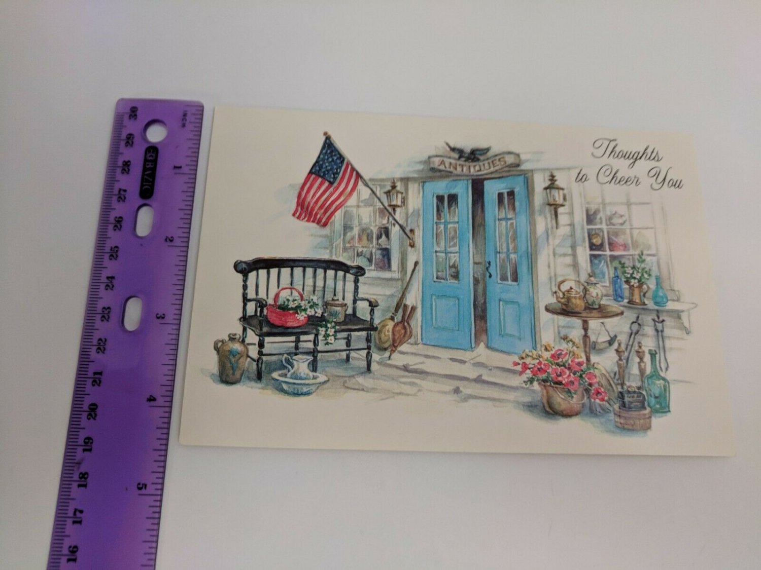 Brick Mill Studios Unused Vintage Card Antiques Thoughts to Cheer You