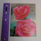 Paralyzed Veterans PVA Saying Hello Vintage Note Card Pink Roses