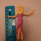 Mattel Polly Pocket 2008 Happy Meal McDonald's Doll Magenta Dress Silver Heels