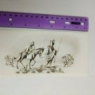 Sunshine Line Christmas Holiday Card Vintage *USED* Mary, Joseph, Jesus, Donkey