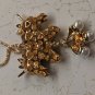 Double Unicorn Head 3" Pendant Yellow/Gold Pearl Dangle 30" Necklace Chain