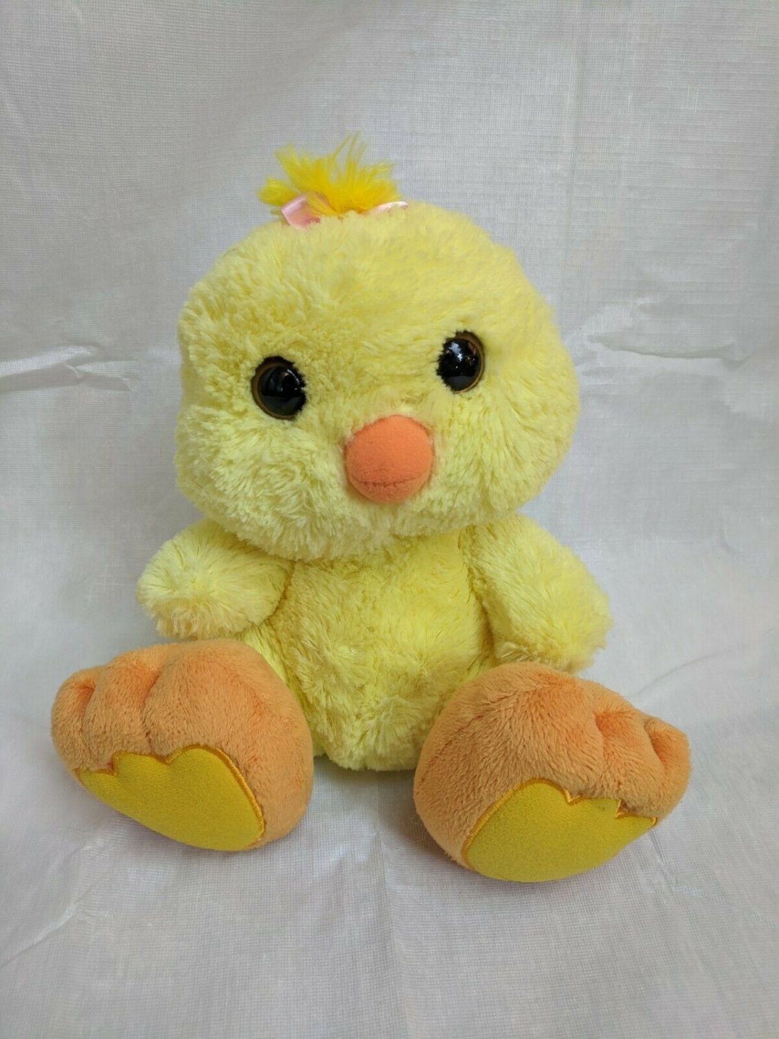 Aurora Duck Duckling Plush Stuffed Animal Large Feet 9" Tall