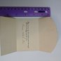 Vintage 1900s Mini Happy New Year Card w/ Violet Flowers USED