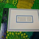 Famous Artists Studios Thank You Card Unused VTG Purple/Gold/Aqua Border