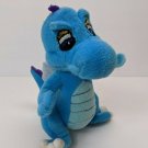 Goffa Intl Winged Dragon Plush Toy Aqua/Purple Stuffed Animal 7"