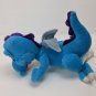 Goffa Intl Winged Dragon Plush Toy Aqua/Purple Stuffed Animal 7"