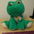 Animal Adventure Green Frog 8" Plush Stuffed Animal Sitting