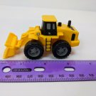 Yellow Front End Loader Construction Truck Plastic Toy 3.5" Long *played with*