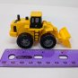 Yellow Front End Loader Construction Truck Plastic Toy 3.5" Long *played with*