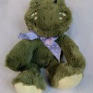 Animal Adventure Green Frog w/ Purple Polka Dot Plush Stuffed Animal 10" Tall