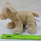 Aurora Tan Puppy Dog Plush 6" Stuffed Animal Bean Bag