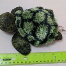 Aurora Plush Sea Turtle Bean Bag 7" Green & Yellow