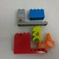 Mega Bloks Medium-size Blocks Red/Blue/Orange/Green/Silver 18-pc Lot Asst Shapes