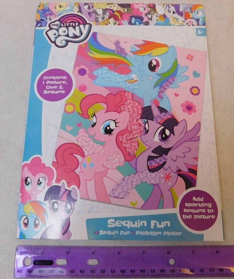 My Little Pony Sequin Fun Art Kid's Craft Kit UK Merchandise/Shipping from US