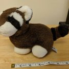 A&A Plush Raccoon Small 6" Long EUC