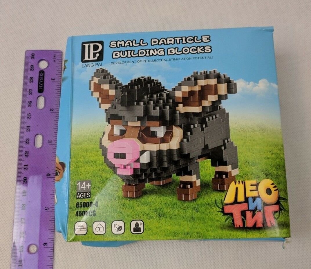 Leo & Tig CUBA Small Particle Building Blocks Toy 14+ 450 Pcs NEW-DAMAGED BOX