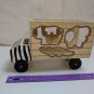 Melissa & Doug #5180 Safari Shape-Sorting Truck Wooden Toy VEHICLE ONLY USED