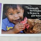 Food For The Poor Gift Made In Your Honor Unused Card Boy & Chicken Collectible