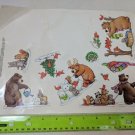 Current Inc Christmas Winter Woodland Animals Partial Sticker Sheet