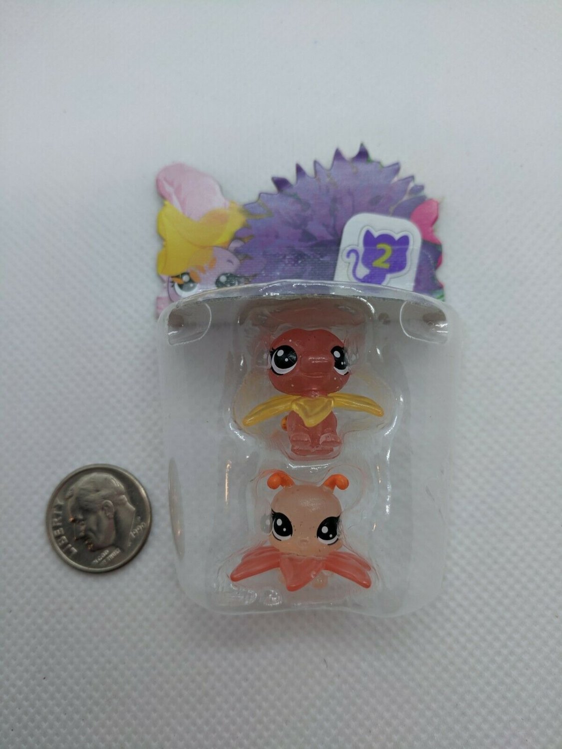 Littlest Pet Shop LPS Best Buds 4-17 Hippo & 4-18 Insect