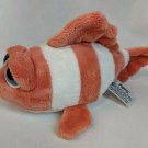 Russ Clown Fish Phinny Lil Peppers 10" Long Plush Stuffed Animal Big Eyes