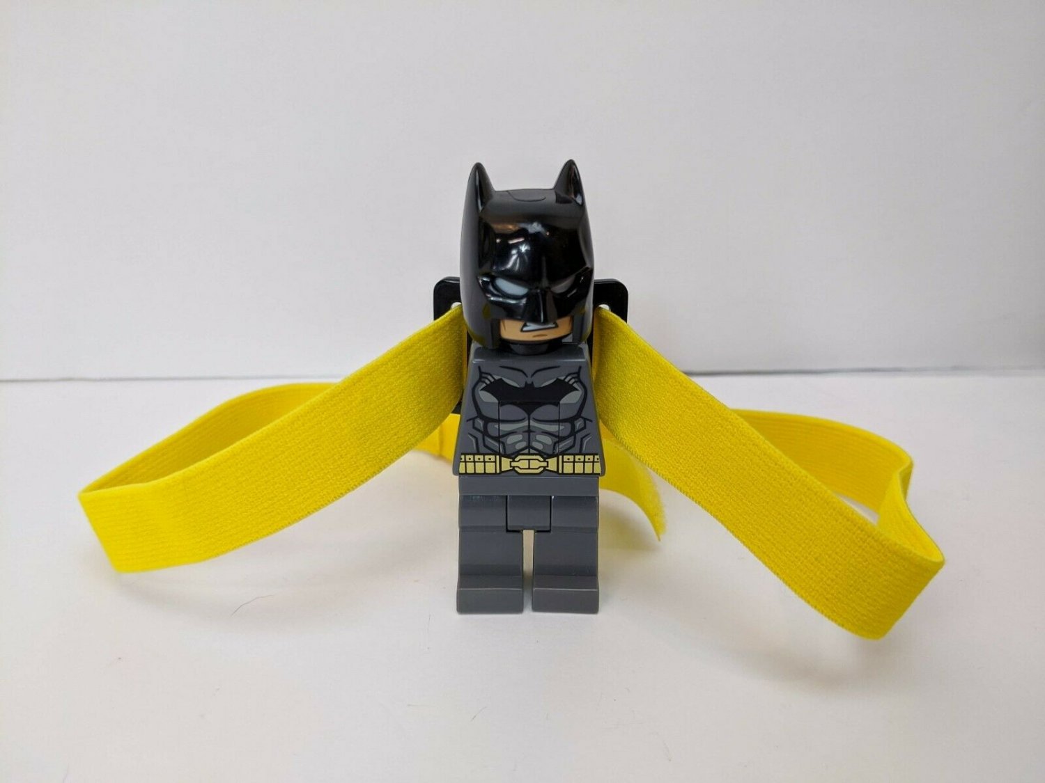 DC Comics Batman Lego 3" Figure on Yellow Elastic Band NO ARMS