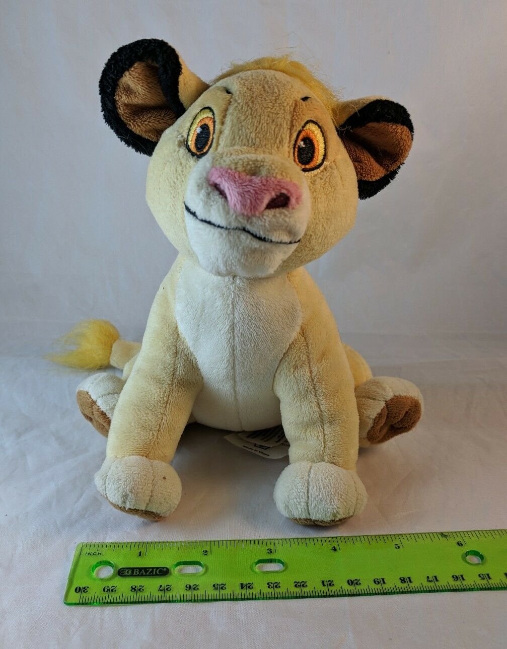 Disney Store Lion King Simba Cub Plush Toy 7" Tall