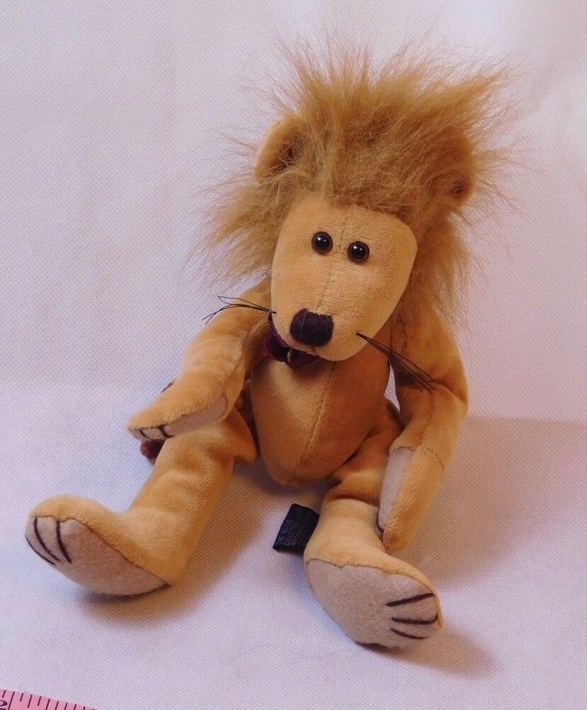 Boyds Beanie Bean Bag Plush Lion Stuffed Animal Wild Cat