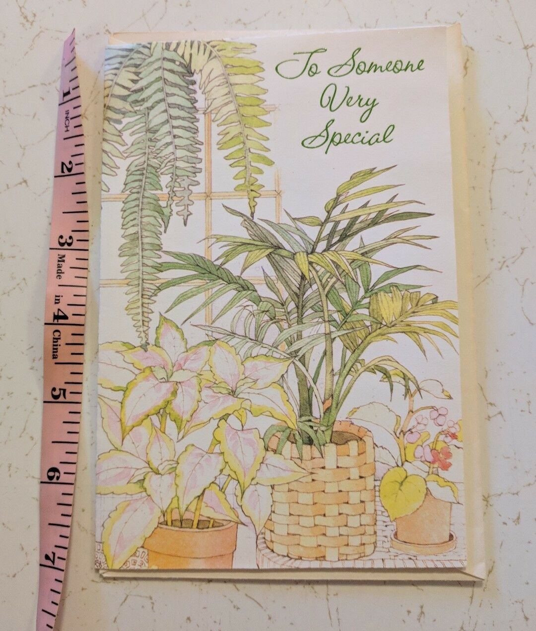 American Greetings Forget Me Not Happy Mother's Day House Plants Card Unused
