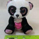 TY Beanie Boos CUTIE PIE the Panda w/ Pink Heart NO TAG