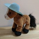 Animal Alley Plush Pony Horse w/ Blue Hat 7" Tall