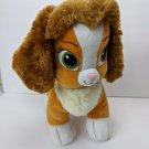 Disney Build A Bear Palace Pets Teacup  Belle's Puppy Brown/Orange/Cream 12" tal