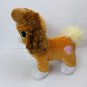 Disney Build A Bear Palace Pets Teacup Belle's Puppy Brown/Orange/Cream 12" tal