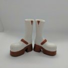 MGA Bratz Doll White & Brown Boots, Replacement Pair of Shoes